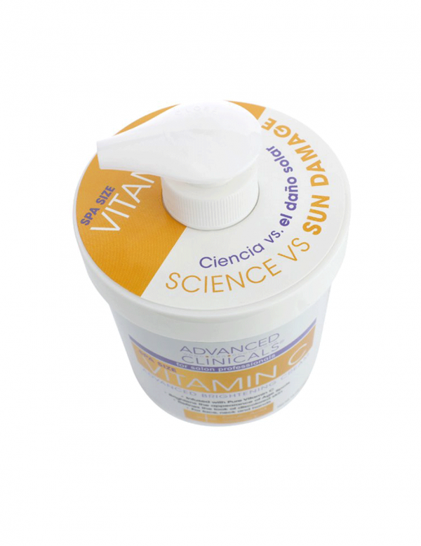 Advanced Clinicals Vitamin C Advanced Brightening Cream, 16oz