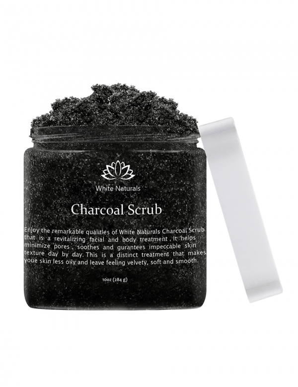 Activated Charcoal Scrub By White Naturals, 10oz