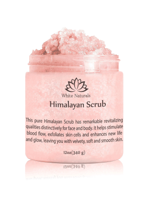 Himalayan Pink Salt Scrub By White Naturals,12oz